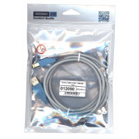 Кабель Vention USB 2.0 AM - USB BM 1,5m серый круглый