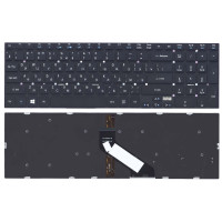 Клавиатура для ноутбука Acer Aspire 5755 5755G 5830 5830G 5830T 5830TG черная с подсветкой