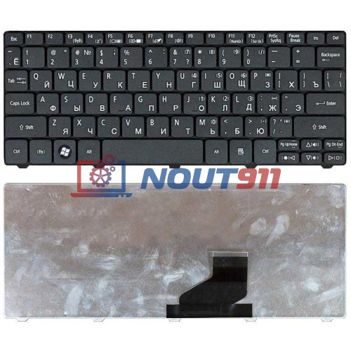 Клавиатура для ноутбука Acer Aspire One 521 532H AO532H D255 D260 D270 NAV50 PAV80 черная