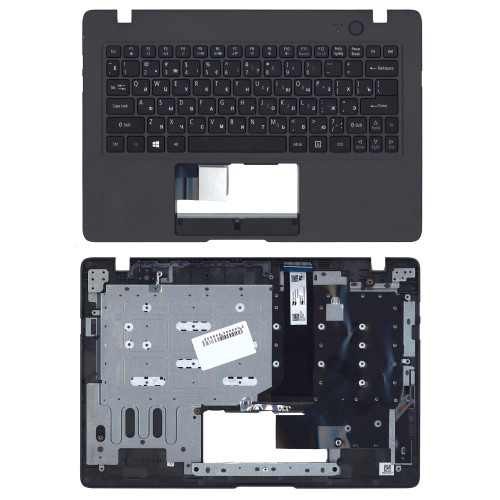 Клавиатура для ноутбука Acer Aspire One Cloudbook AO1-131 черная топ-панель