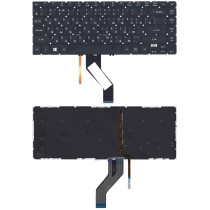 Клавиатура для ноутбука Acer Aspire V5-473G черная с подсветкой