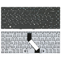 Клавиатура для ноутбука Acer Aspire V5-471 V5-431 M5-481T черная с подсветкой без рамки