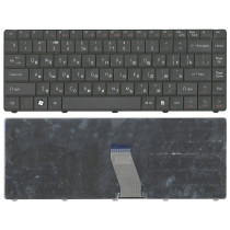 Клавиатура для ноутбука Acer D725 (длинный шлейф) черная (версия Packpard Bell)