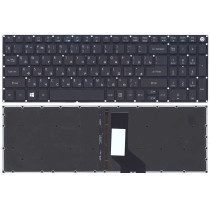 Клавиатура для ноутбука Acer Aspire E5-573 черная с подсветкой