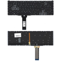 Клавиатура для ноутбука Acer Nitro 5 AN515-54 черная с RGB подсветкой
