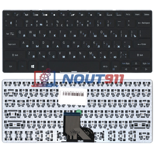 Клавиатура для ноутбука Acer SP111-32N SP111-33 SP111-34N черная
