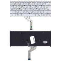 Клавиатура для ноутбука Acer Swift 3 SF314-42 серебристая с подсветкой