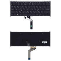 Клавиатура для ноутбука Acer Swift 5 SF514-52T черная с подсветкой