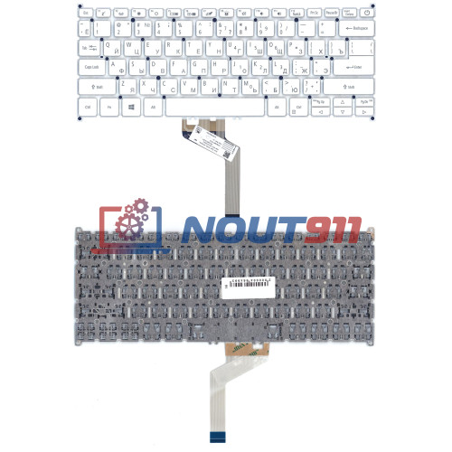 Клавиатура для ноутбука Acer Swift 7 SF714-52T белая