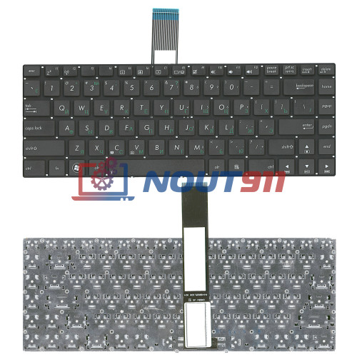 Клавиатура для ноутбука Asus N46 черная без рамки