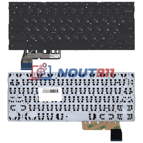 Клавиатура для ноутбука Asus Chromebook C223N черная