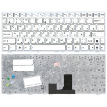 Клавиатура для ноутбука Asus EEE PC 1005HA 1008HA 1001HA 1001px белая с рамкой