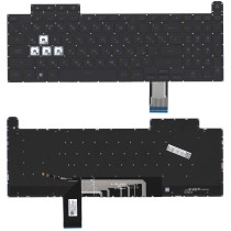Клавиатура для ноутбука Asus Gaming F15 FA507 черная с подсветкой