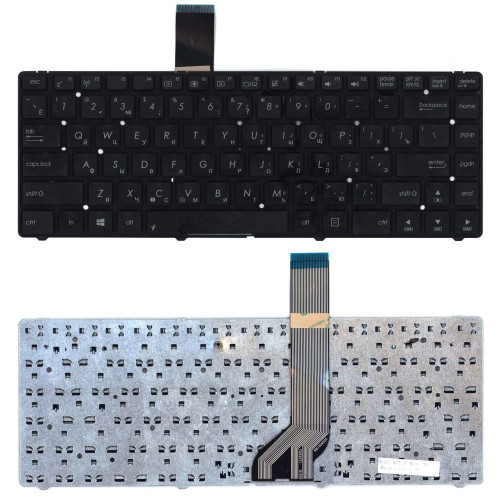 Клавиатура для ноутбука Asus K45A K45DE K45V K45V черная без рамки