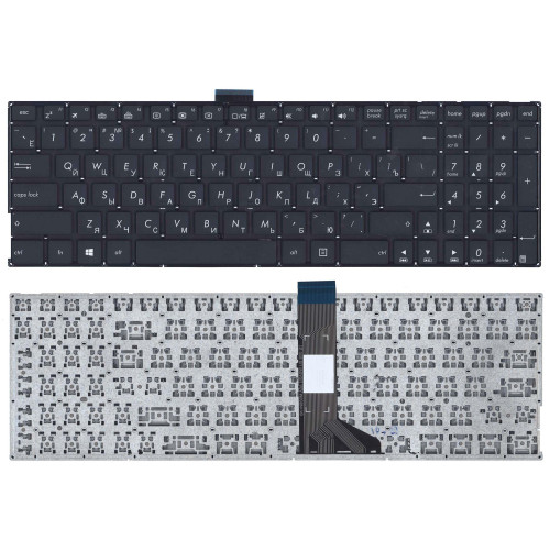 Клавиатура для ноутбука Asus K501, A501 черная с подсветкой
