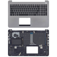 Клавиатура для ноутбука Asus K501L, K501LB, K501LX, K501U, K501UX, K501UW, черная топ-панель серая