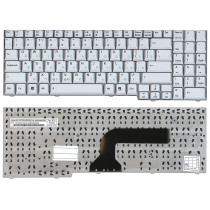 Клавиатура для ноутбука Asus M50 M70 X70 X71 G50 серебристая