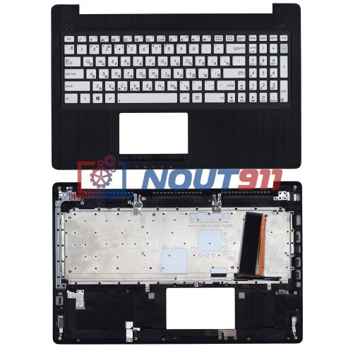 Клавиатура для ноутбука Asus N550 G550JK чёрная топ-панель