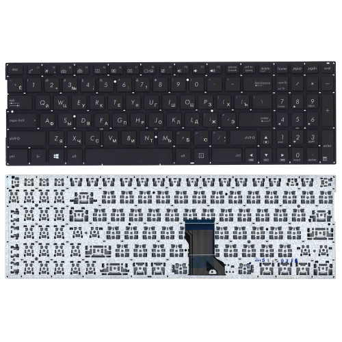 Клавиатура для ноутбука Asus Q552 черная с подсветкой