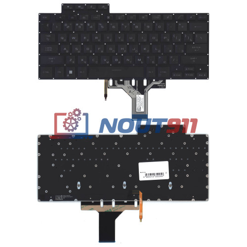 Клавиатура для ноутбука Asus Rog Flow x13 GV301QE черная с подсветкой