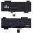 Клавиатура для ноутбука Asus ROG GL504 черная c белой подсветкой