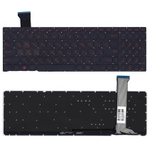 Клавиатура для ноутбука Asus ROG GL552VW черная с красной подсветкой