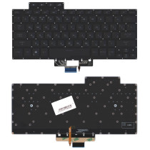 Клавиатура для ноутбука Asus ROG Zephyrus G14 GA401 черная c подсветкой маленький энтер