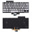 Клавиатура для ноутбука Asus ROG Zephyrus G14 GA401 серебристая c подсветкой маленький энтер