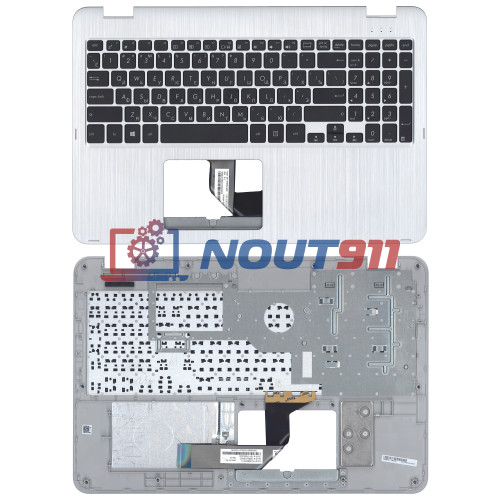 Клавиатура для ноутбука Asus TP501 топкейс серебро
