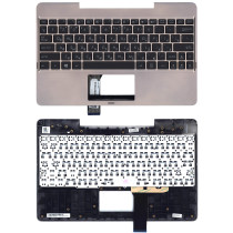 Клавиатура для ноутбука Asus Transformer Book T100TA бронзовая топ-панель