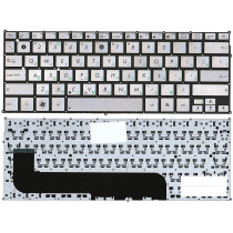 Клавиатура для ноутбука Asus UX21E, (Г-образный Enter) серебристая