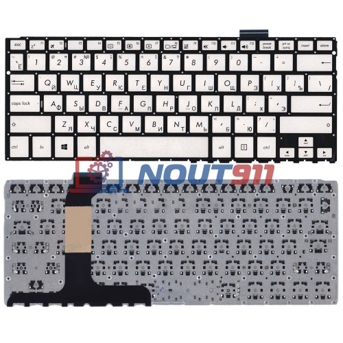 Клавиатура для ноутбука Asus UX360CA серебристая
