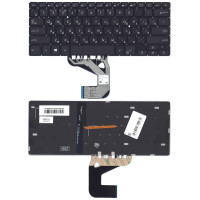 Клавиатура для ноутбука Asus UX460U UX460UA черная с подсветкой