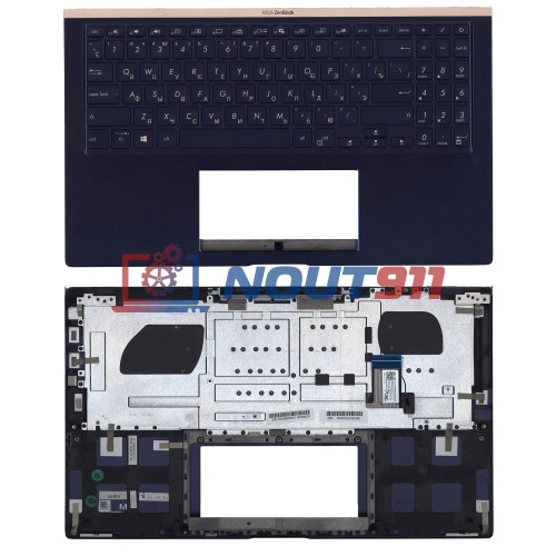 Клавиатура для ноутбука Asus UX534 топ-панель черная