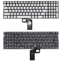 Клавиатура для ноутбука Asus UX560UA серебристая с подсветкой