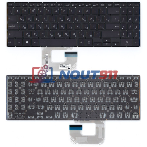 Клавиатура для ноутбука Asus UX561UA Q505UA черная без рамки, без подсветки