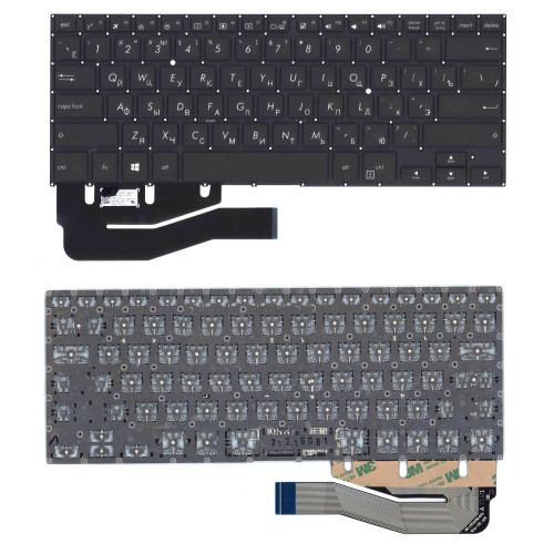Клавиатура для ноутбука Asus VivoBook Flip 14 TP401N черная