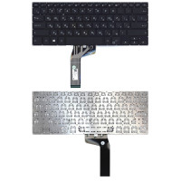 Клавиатура для ноутбука Asus vivobook S14 X411UF черная с подсветкой