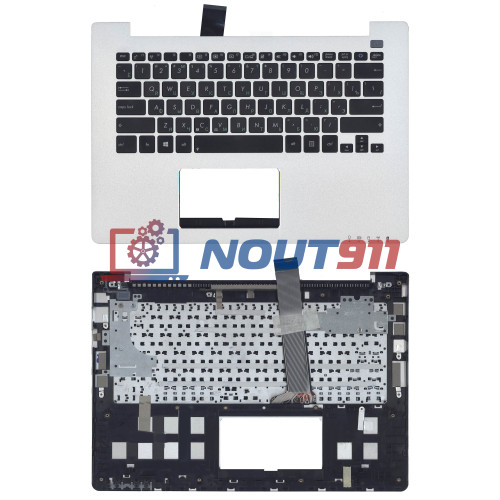 Клавиатура для ноутбука Asus VivoBook S300LA топ-панель серебристая
