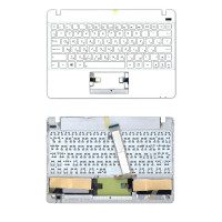 Клавиатура для ноутбука Asus Vivobook X102 белая топ-панель