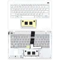 Клавиатура для ноутбука Asus X200 белая топ-панель