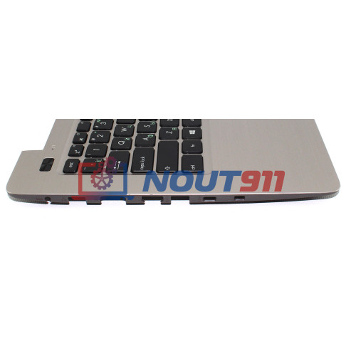Клавиатура для ноутбука Asus X456 топкейс бронза