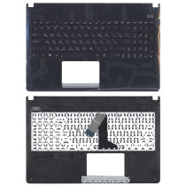 Клавиатура для ноутбука ASUS X501A черная топ-панель белая