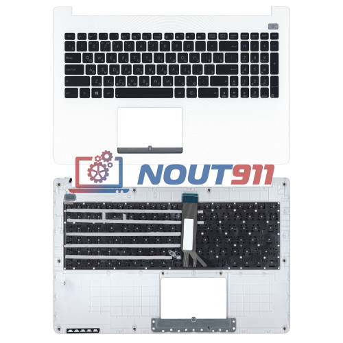 Клавиатура для ноутбука Asus X502 топ-панель белая
