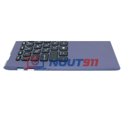 Клавиатура для ноутбука Asus X512 синяя топ-панель