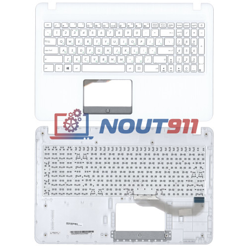 Клавиатура для ноутбука Asus X540 топкейс белый