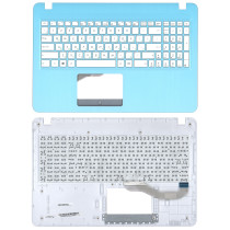 Клавиатура для ноутбука Asus X540 топкейс голубой