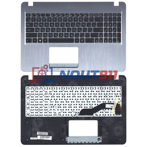 Клавиатура для ноутбука Asus X540LA топкейс серый