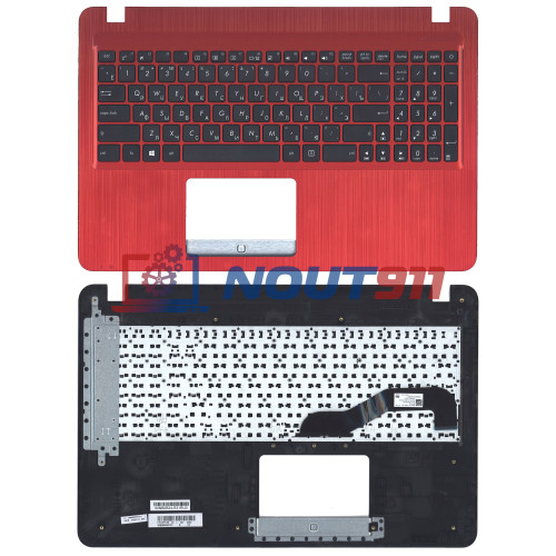 Клавиатура для ноутбука Asus X540SC топкейс W/ODD красный