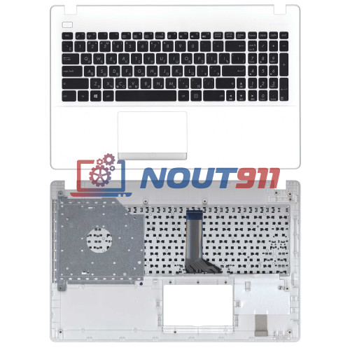 Клавиатура для ноутбука Asus X551 топ-панель белая
